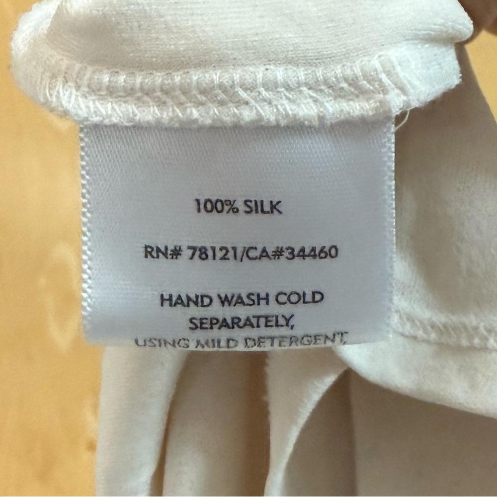 Eileen Fisher Silk Cream Camisole - Picture 2 of 4
